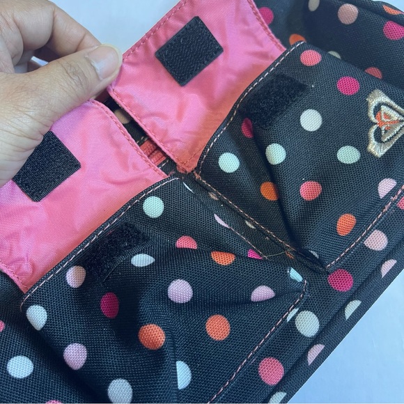 Roxy Black Give Me More Polka Dots Retro Shoulder Bag - Picture 4 of 6